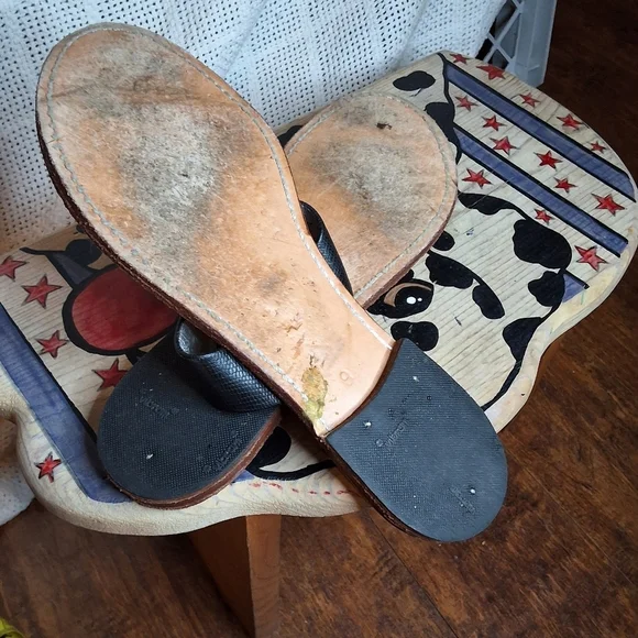 Phyllis Morgan glittery bling skull sandals 9 - Picture 7 of 9